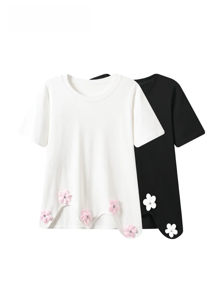 

plus Size Cara CLUB T-Shirt Women's Summer New Loose Design Short Sleeve Regular Shoulder Top Breathable Comfortable Knitted ...