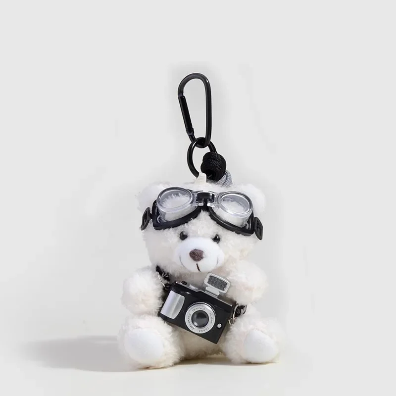 لطيف الدب البني أفخم المفاتيح قلادة الكتب ملحق رائعتين الدب الصغير على ظهره حامل مفتاح السيارة مجوهرات هدية #2