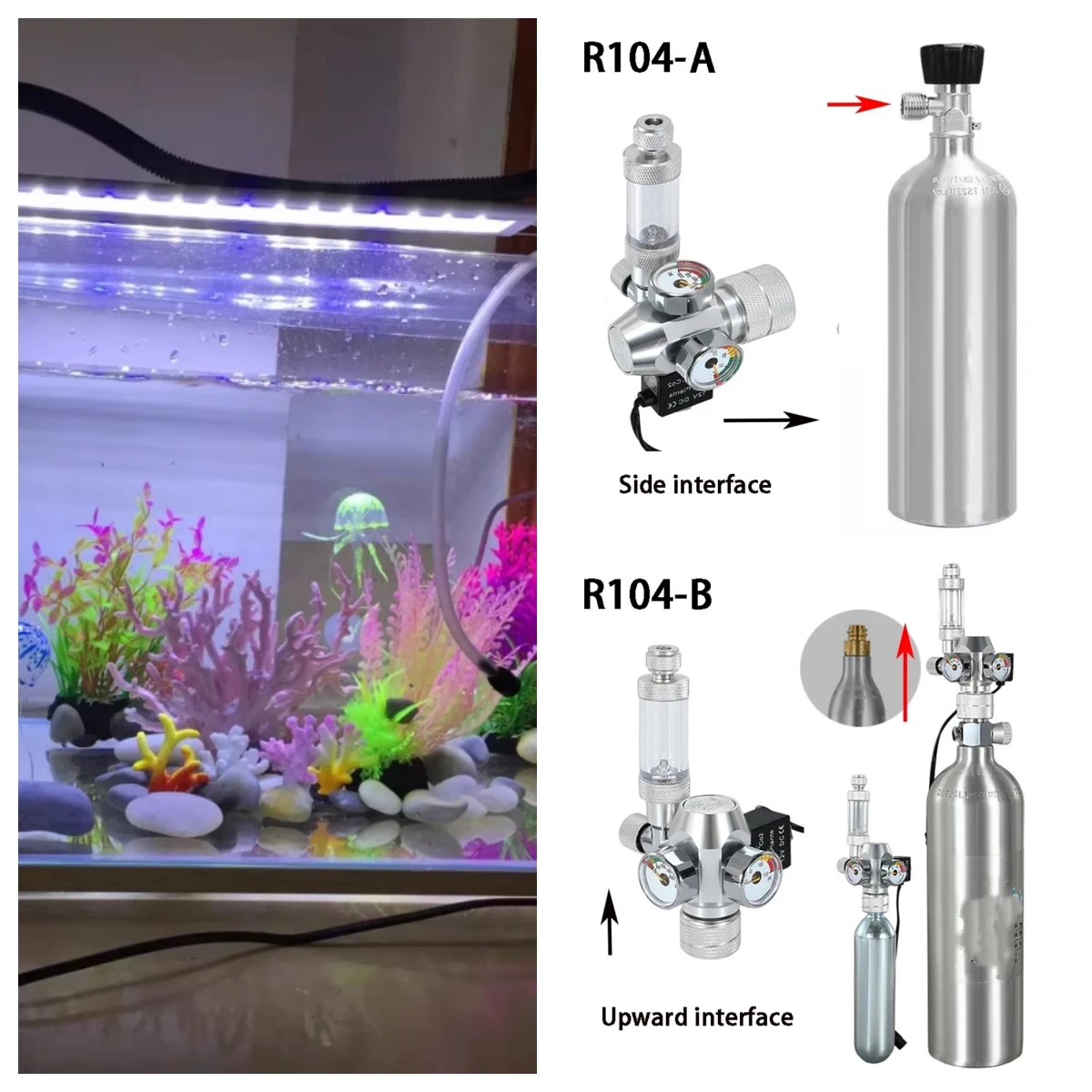 

Регулятор давления CO2 для аквариума, система контроля CO2, электромагнитный редукционный клапан, 12 В постоянного тока, вилка стандарта ЕС