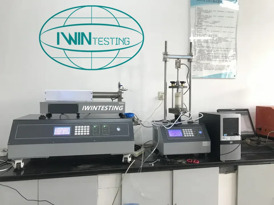 ASTM Strain controlled soil triaxial press test apparatus for laboratory testing