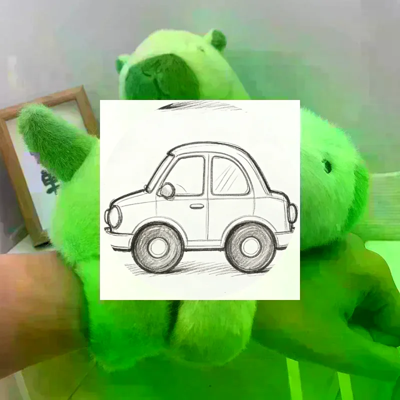 

[JT] 1 шт. Новый милый браслет-слэп с капибарой и бананом - плюшевая игрушка-кольцо на руку, мягкая плюшевая кукла-зверюшка, круглая игрушка, подарок на день рождения