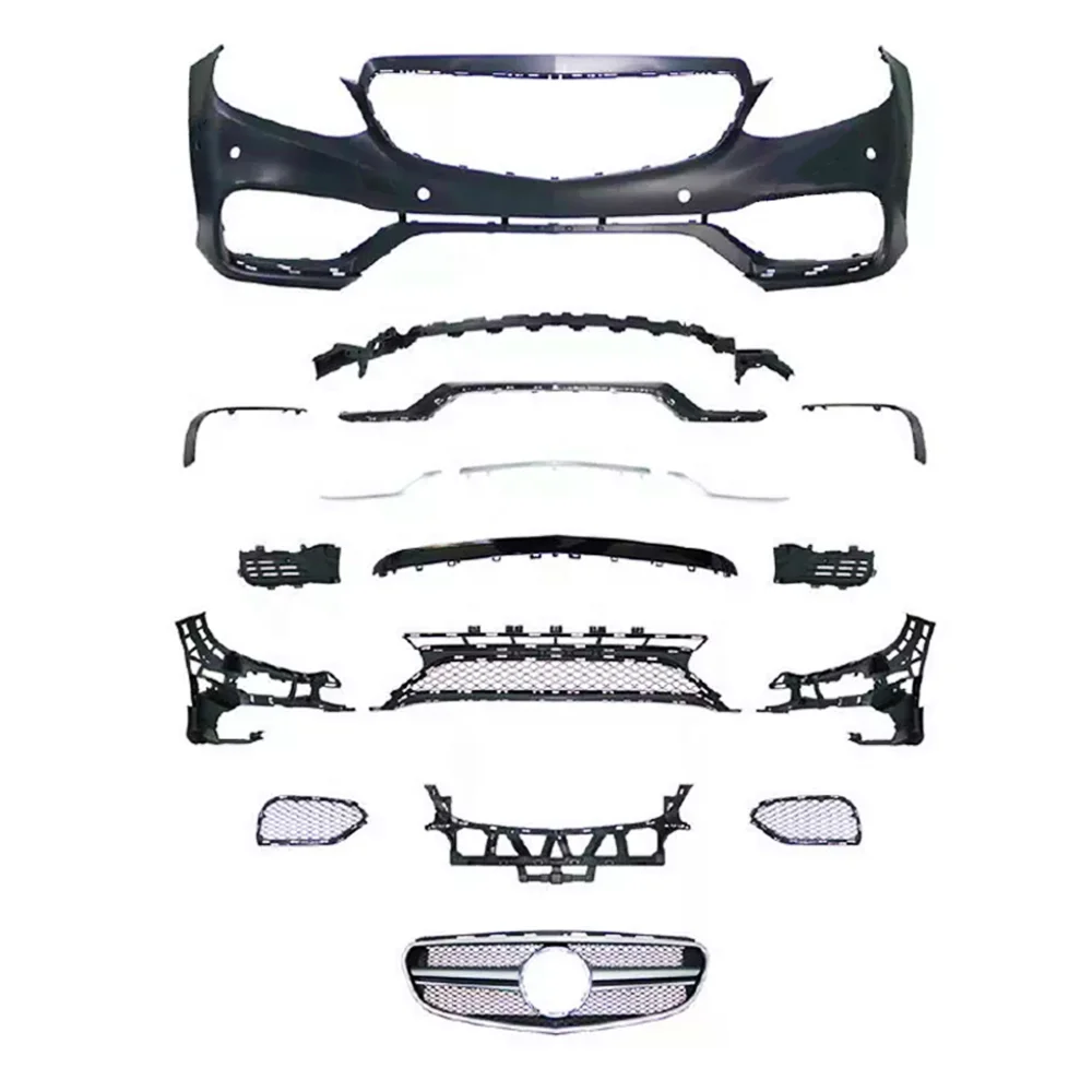 

Factory Price E63 Auto parts body kit for Mercedes Benz W212 modified to AMG Style Front bumper with grille 2011-2015