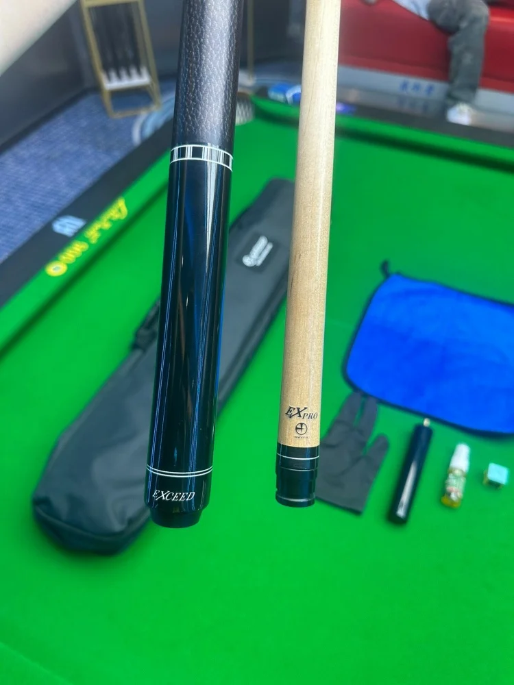 

Luxury Brand EXCEED Mezz Pool Cue 9 Ball Cue 12.5 Big Tip Pool Cue High Performance Maple Long Cue Two-Piece Carom Cue Break Cue