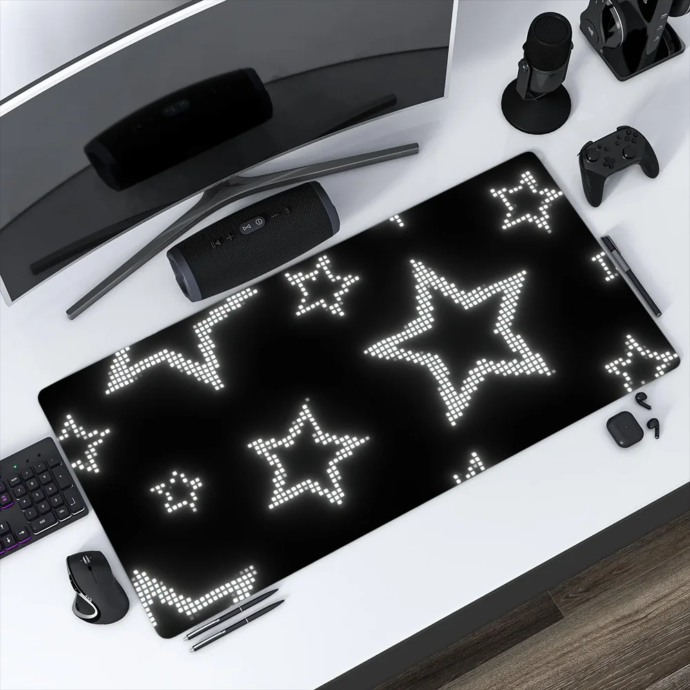 Cure Fashion Star blingbling Mouse Pad Non-slip Thickened Large Writing Lockedge Office Student Gaming Cushion MousePad