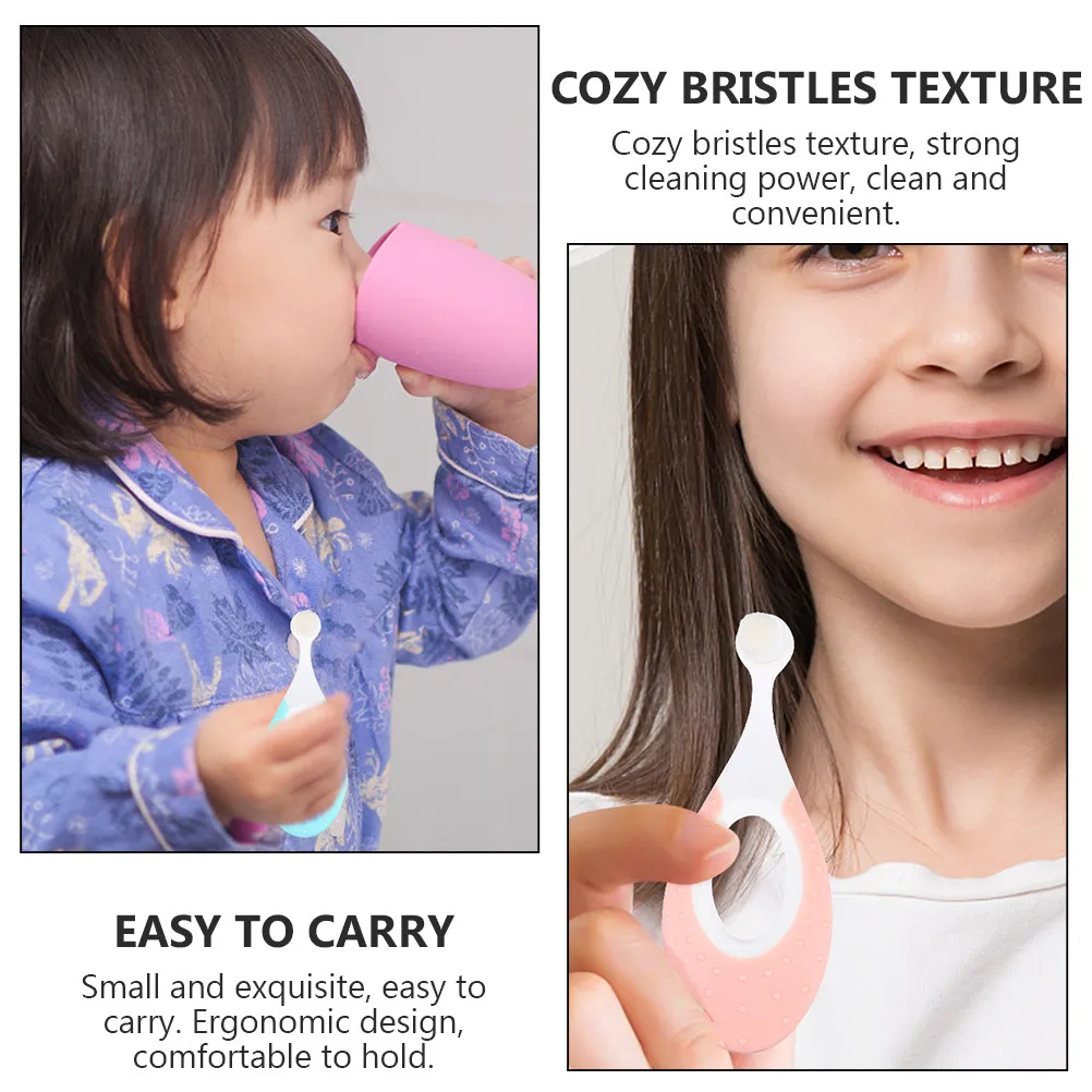 

4 шт. детских тренировочных зубных щеток с компактной головкой и ультратонкой щетиной для ухода за полостью рта младенцев, инструмент для чистки зубов малышей