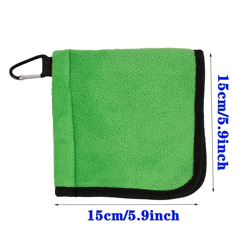 Golf towel, ball cleaning towel, ball cleaning cloth towel, outdoor with hook golf gift - view 6
