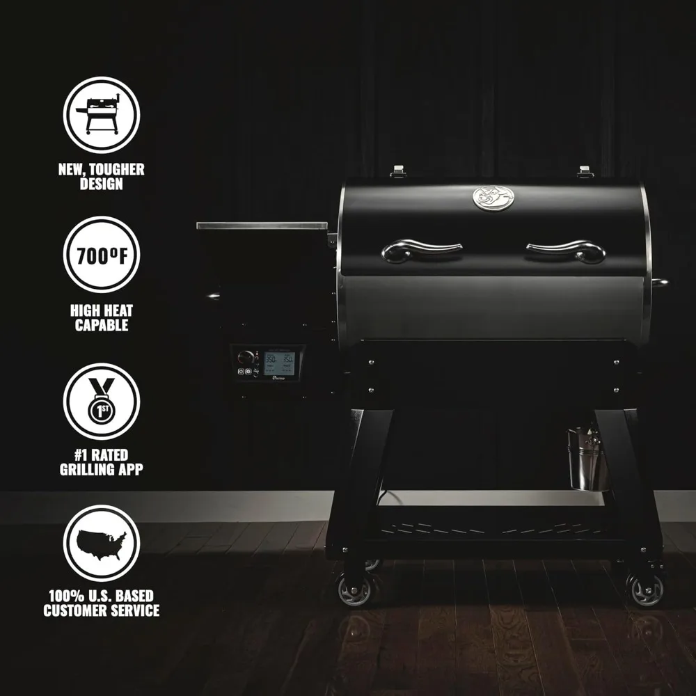 Pellet Grill - Deck Boss 590, Pellet Smoker Grill, Outdoor Grill, BBQ Grill, Electric Pellet Smoker Grill Combo