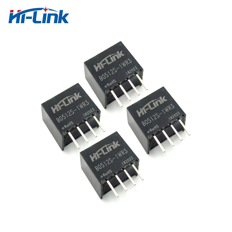 10pcs/lot Mini B0503/05/09/12/15/24S-1WR3 1W 5V to 3.3V/5V/9V/12V/15V/24V DC DC Power Supply Module Smart Home 88% Efficiency