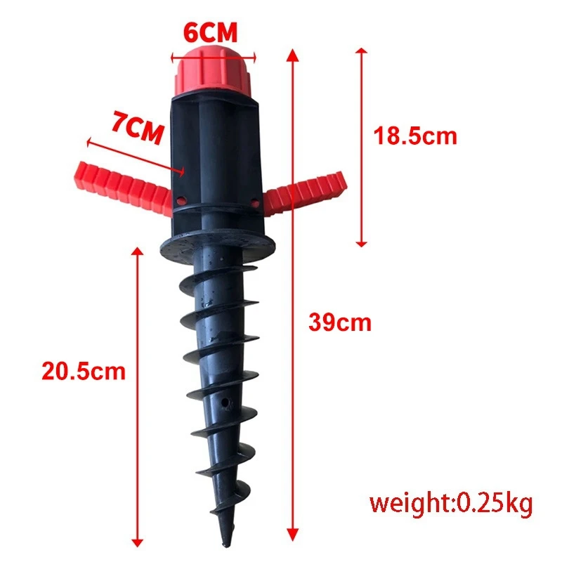 Parasol plażowy wkręt do piasku na zewnątrz trawnik ze ślimakiem spiralnym stojakiem do przechowywania wytrzymały ogród ogrodowy