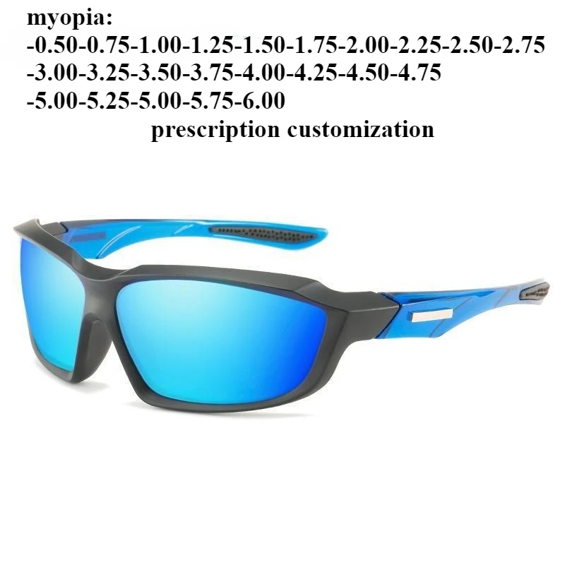 

70-18 Men's oversized full-frame outdoor sports sunglasses, colorful film series, cycling glasses, driving myopia, degree