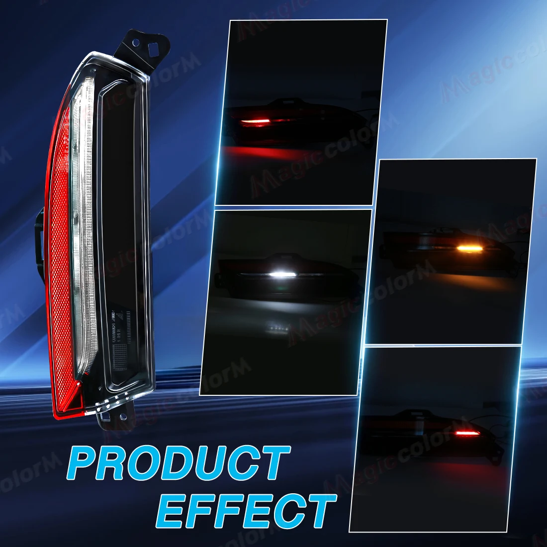 LED Brake Taillamp For Tesla Model 3 2023 2024 Highland Rear Bumper Light Driving Light Reflective Strip Warning Lamp 171251300D