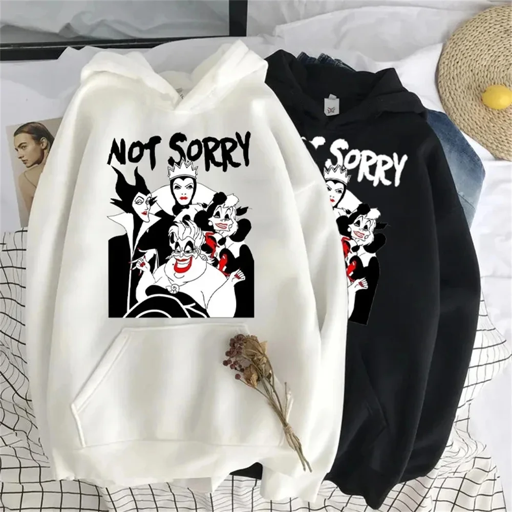 Disney Cartoon AutumnNew Fashion Villains Bad Girl Have More Fun Hoodie 90s Casual Cartoon Hoodies Pleasure Sweatshirts Home Top