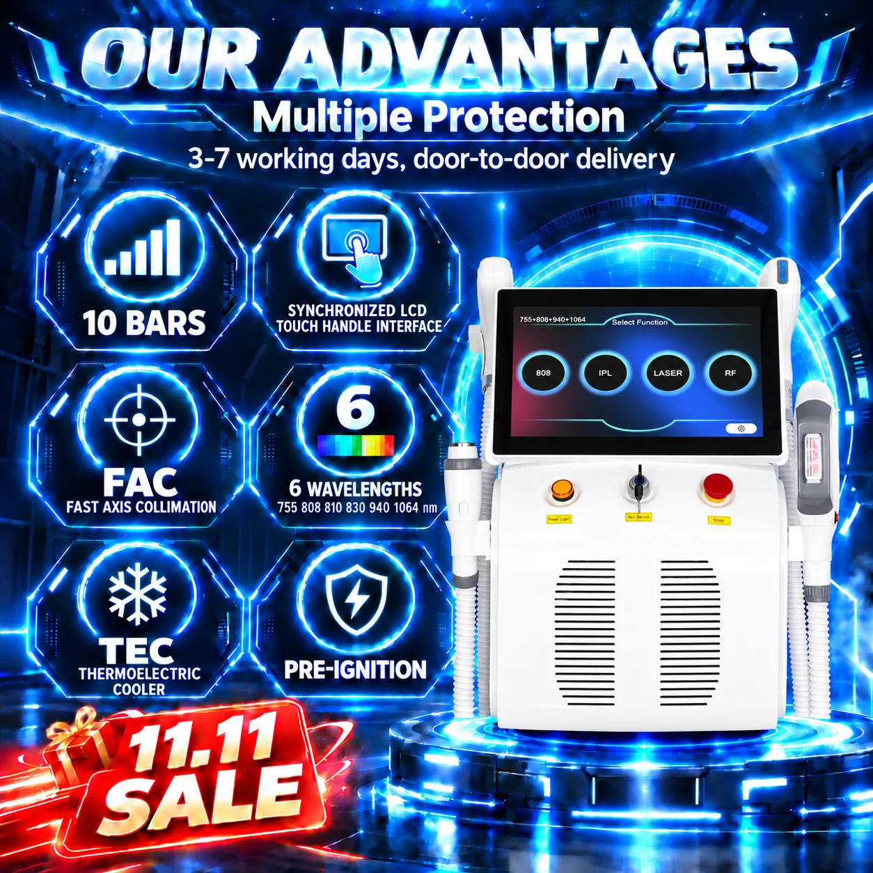 Cooling Gel For Laser Hair Removal - 4 IN 1 Soprano Titanium Diode