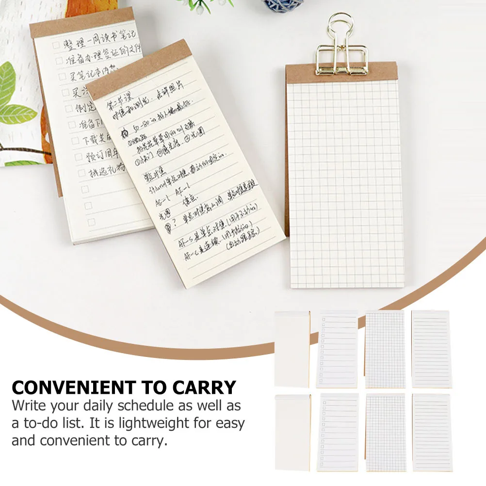 

STOBOK 8 Pcs Notepads for Home Office School Blank Notebooks Handheld Daily Reminder Pad Concise Writing Notebook