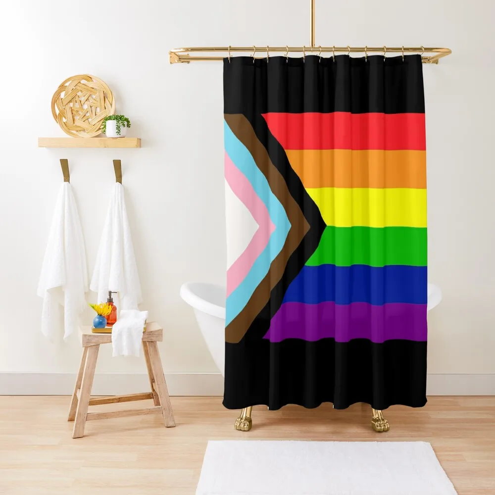 

Pride Flag Shower Curtain Bathroom Accessory In The Bathroom Shower Set Anime Shower Curtain