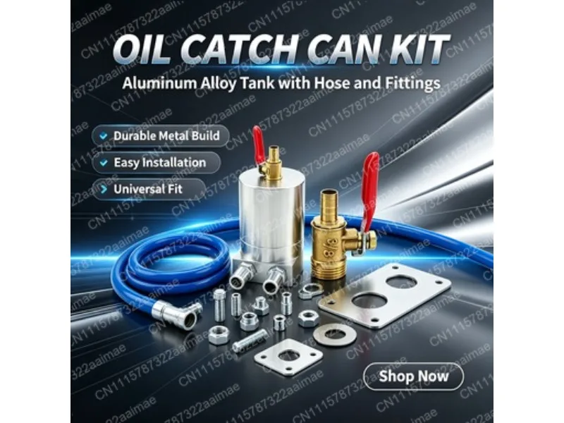 Universal Oil Catch Can Breather Tank Filter for Engine Exhaust Gas Separation
