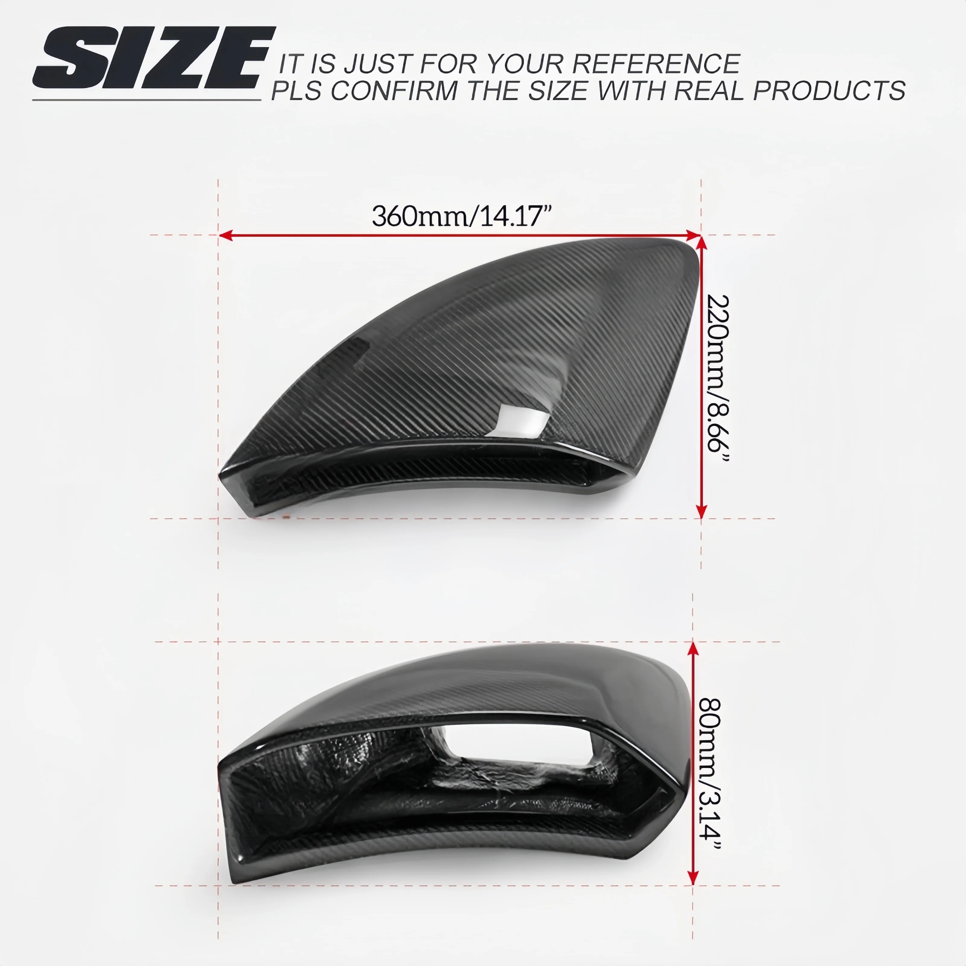 Compatible With Lotus Exige V6 Carbon Fibre Mod Side air Outlet Replacement Side air Intake 3