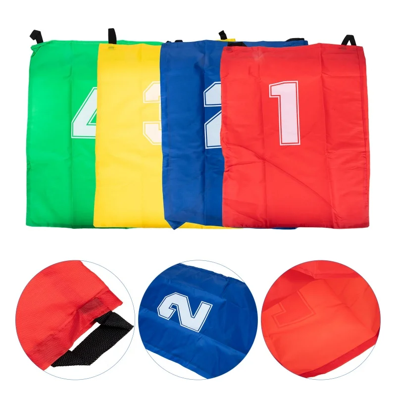 4Pcs Fun Outdoor Sports puntelli Kangaroo Jumping Bag Sack Race Games genitore-figlio Interactive Sense Training bambini giocattoli in età prescolare