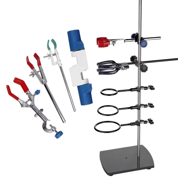 standing-rod-flat-stand-column-titration-table-chromatography-column-flat-iron-rack-table-laboratory-glass-reactor-racks