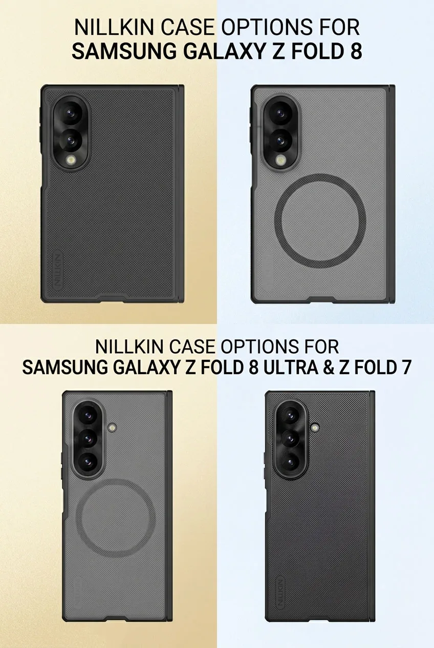 Für Samsung Galaxy Z Fold 8 Ultra / Fold 8 / Fold 7 Nillkin Frosted Shield Magnetische Faltbare Handyhülle Stoßfest Anti-Fingerabdruck – Detail 1