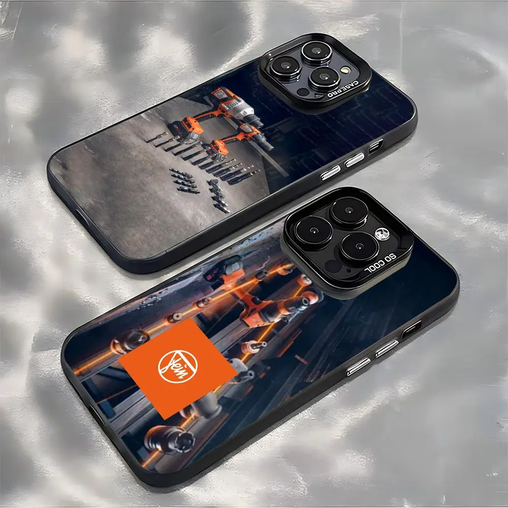 Coque de téléphone F-FEIN pour outils électriques, couleur argentée, compatible