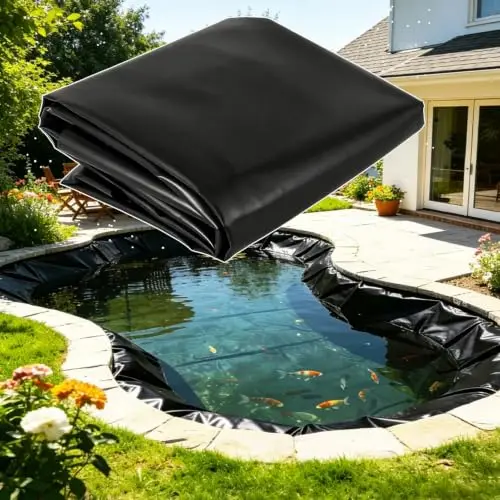 Garden Ponds Liner - Tear-Resistant - Pool Foundation - for Water Garden, Aquaculture, Outdoor Ponds, Natural Looking