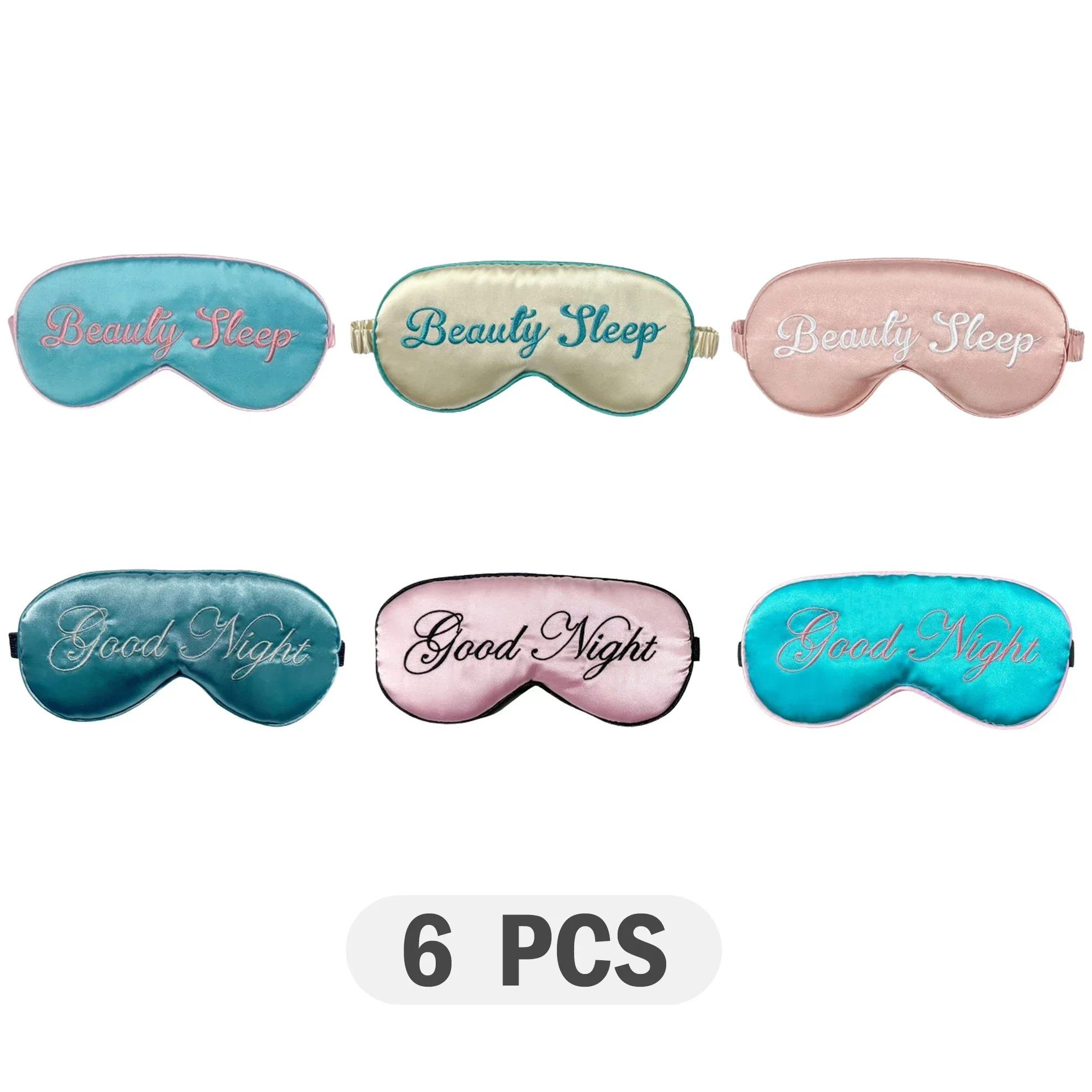 

1pc Beauty sleep Mask - Soft Dual-Sided Silk Eye Cover with Elastic Band, Light Blocking Blindfold for