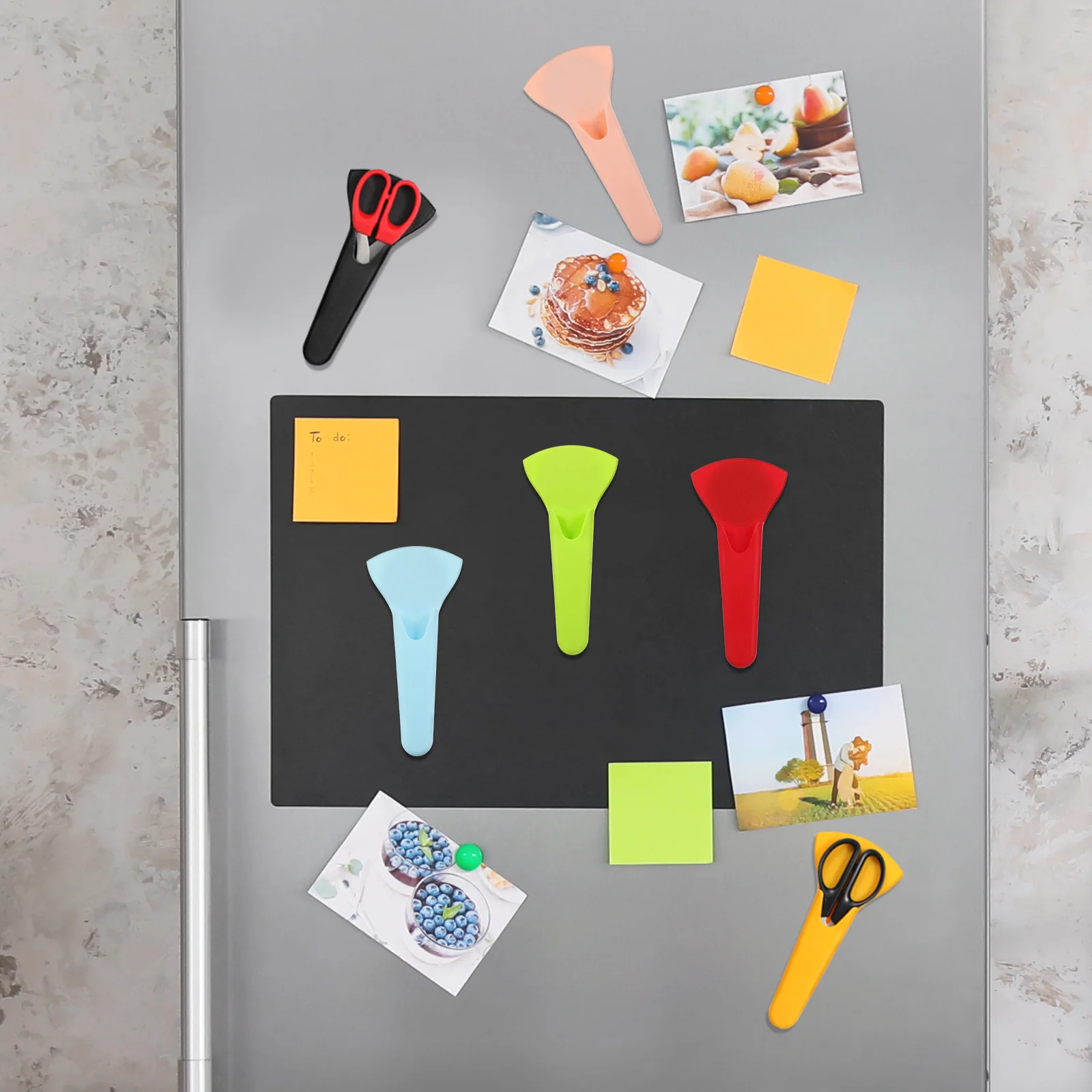 6pcs Kitchen Cover Magnetic Protective Case For Shears Protective Cover Scissor Holder Fridge Use Scissor Covers