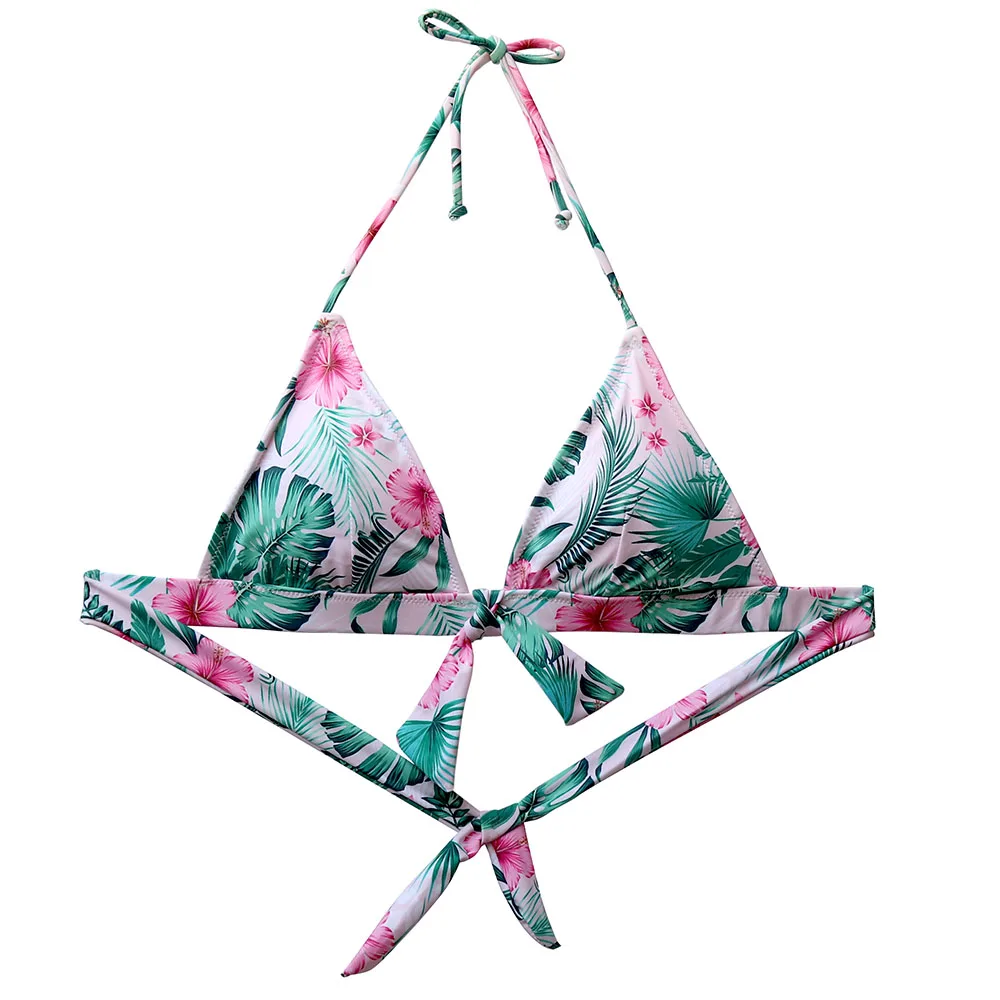 Woman Printing Triangle Bikini Top Set Sexy Plus Size Swimwear bikini for Fat Women Swimsuit Brazilian Bahting Beach Suit