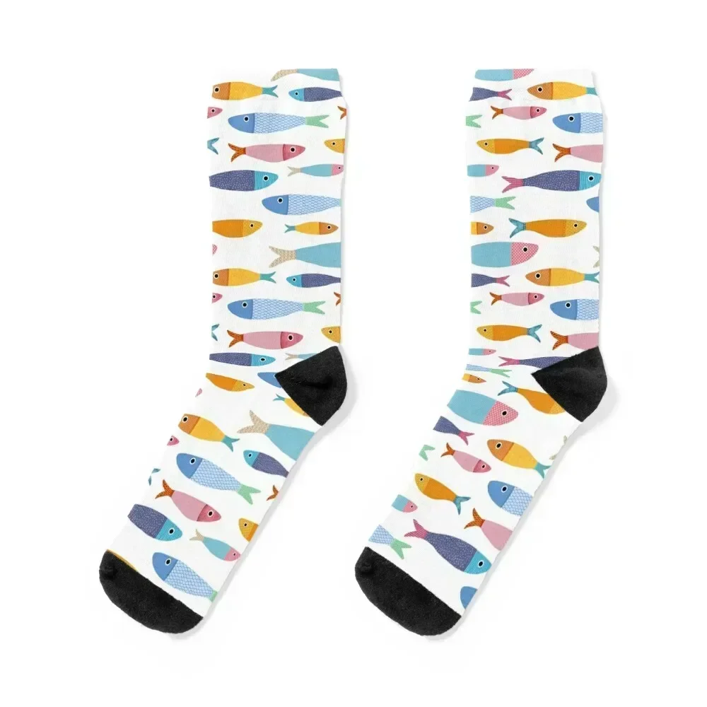

Rainbow Fish Socks gift Climbing football cartoon Male Socks Women's