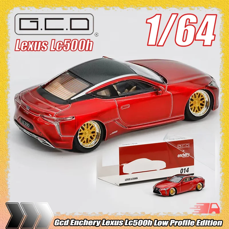 

New Gcd Enchery 1:64 Lexus Lc500h Low Profile Edition Realistic Alloy Miniature Die-Casting Car Model Custom Children'S Toy Gift