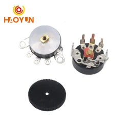 【10-5PCS】RV12MM Potentiometer RV12 B503 B103 B10K B50K Power Amplifier Volume Potentiometer With Switch Adjustable Resistor