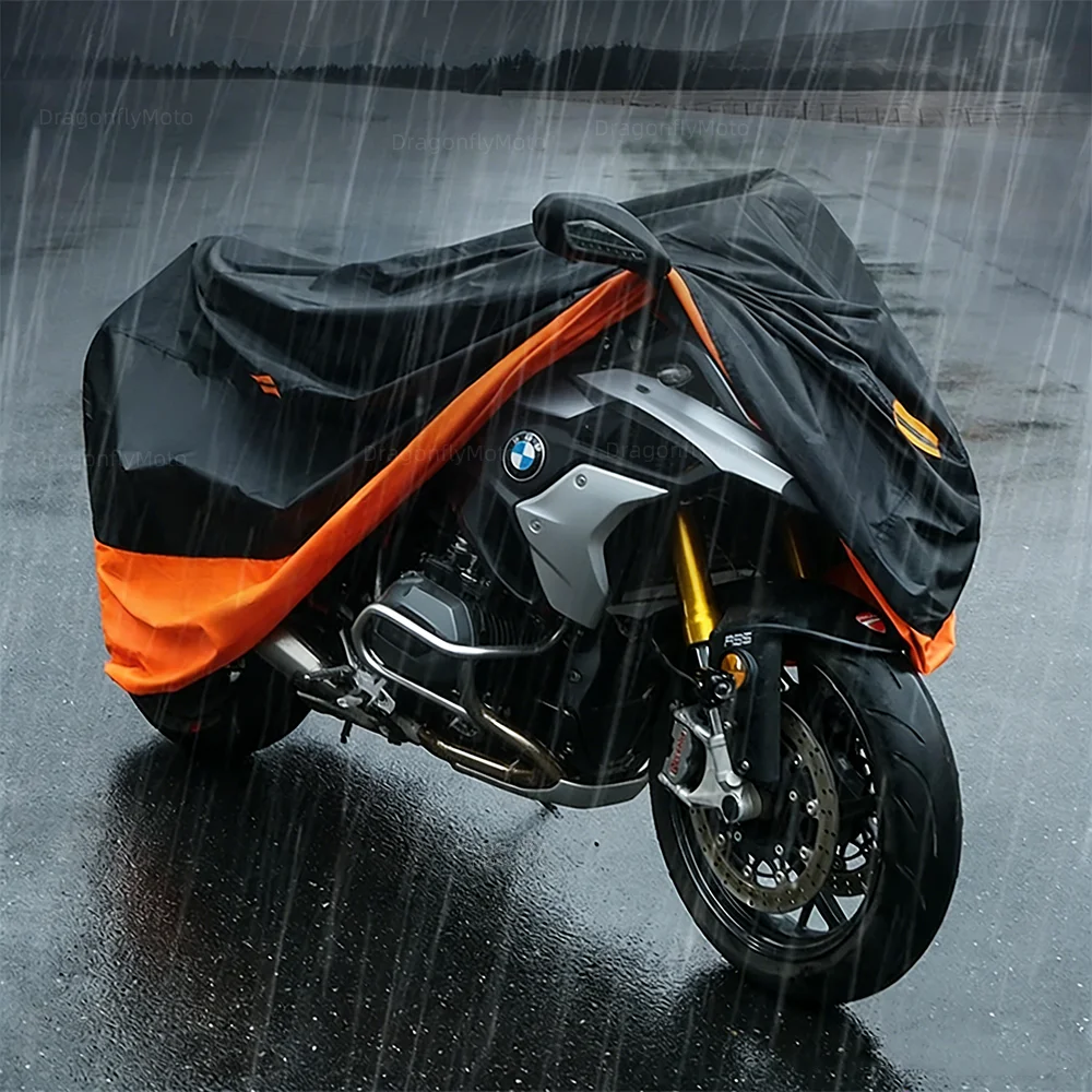 Für KTM Ready to Race Adv Duke 390 690 790 890 1190 RC Motorradabdeckung Dick 210D Wasserdicht Outdoor UV-Schutz Staub- und Regenschutz – Detail 4