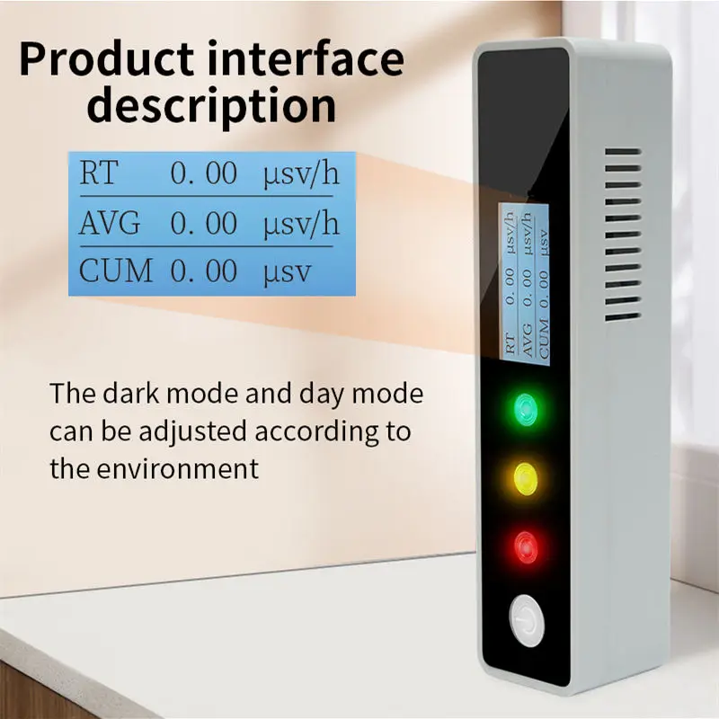 Mini Portable Radioactive Beta Gamma X Ray Tester 800mAh Lithiumbattery Rechargeable Digital Nuclear Radiation Detector