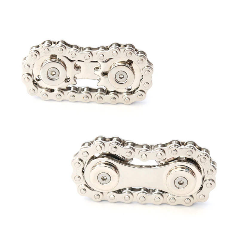 أسنان العجلة دولاب الموازنة الإصبع الدوران تململ سبينر ضد الإجهاد القلق المعادن الدراجة سلاسل EDC سبينر ألعاب متململة للأطفال الكبار