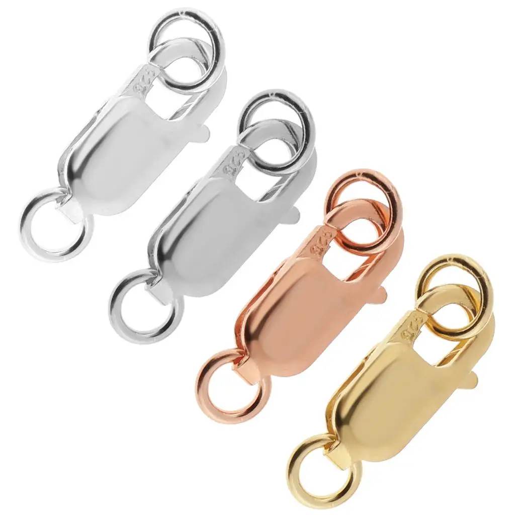 925 Sterling Split Lobster Fecho, Achados Making, DIY, 2 Split