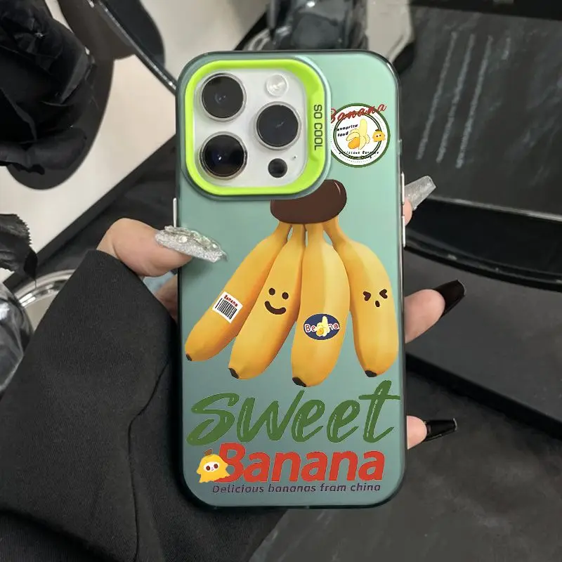 

Personalized creative banana phone case is for iPhone 15Promax 14Promax 13Pro 12Pro 11Pro XS XR SE 7 8Plus series phone cases