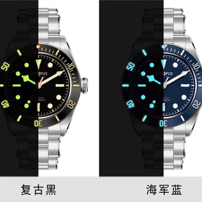 

2025 Limited Edition 39Mm Stainless Steel 1958 Retro Luminous Automatic Mechanical Waterproof Diving Watch