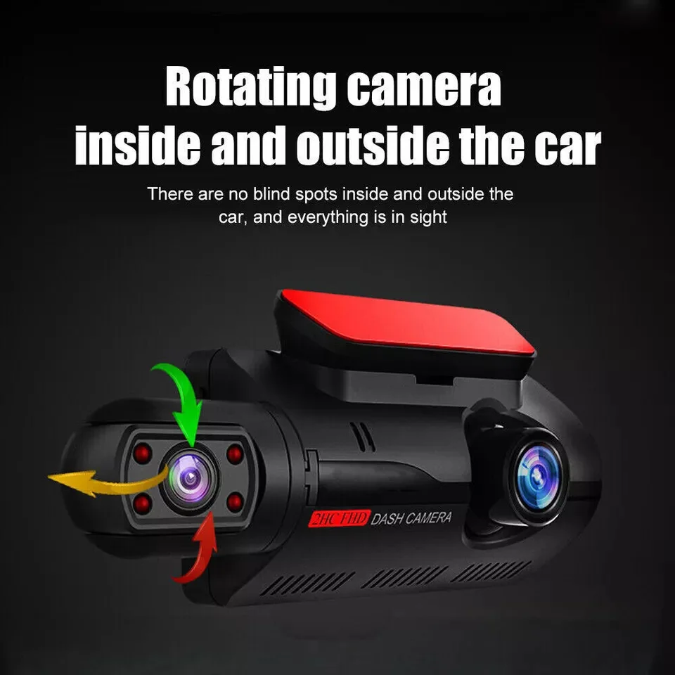 1080P WIFI Dual Camera Car Driving Recorder HD Car Video Recorder Infrared Night Vision Loop Recording Driving Recorder Monitor