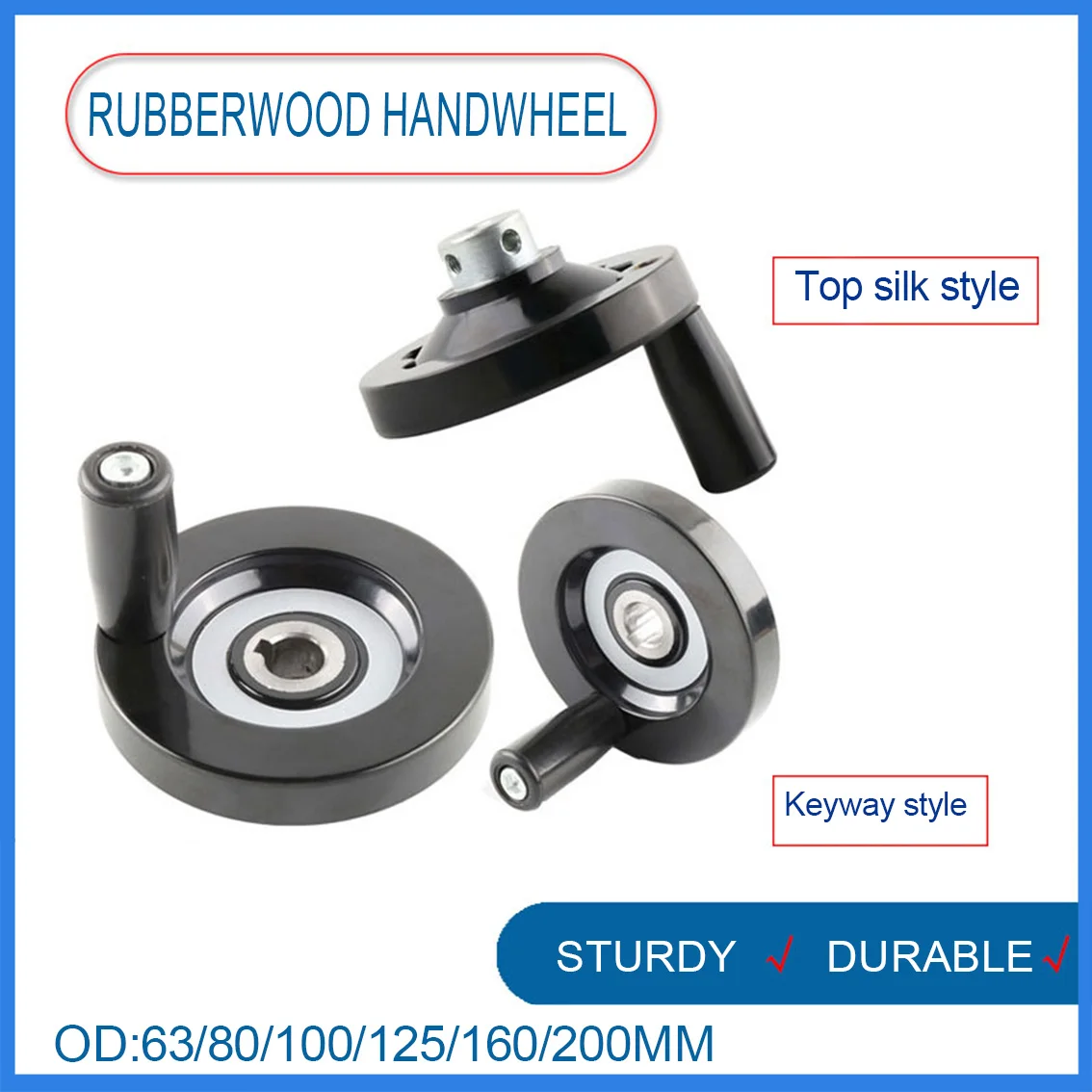 

1Pcs Foldable Handwheel Round Smooth Hole Alloy Lathe Milling Machine Hand Wheel with Rotating Handle Machine Accessories Tools