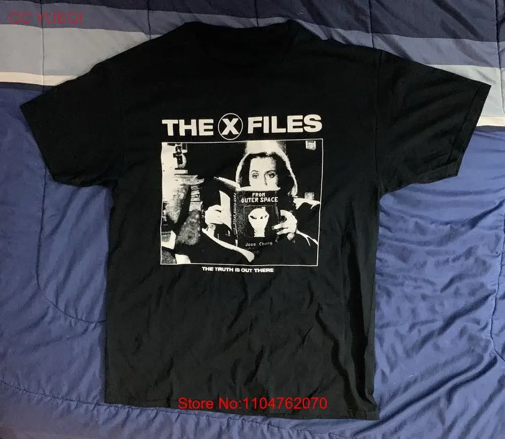 The X Files movie T Shirt classic unisex retro black QT713 vintage Washed fashion graphic Unisex homme Stylish streetwear