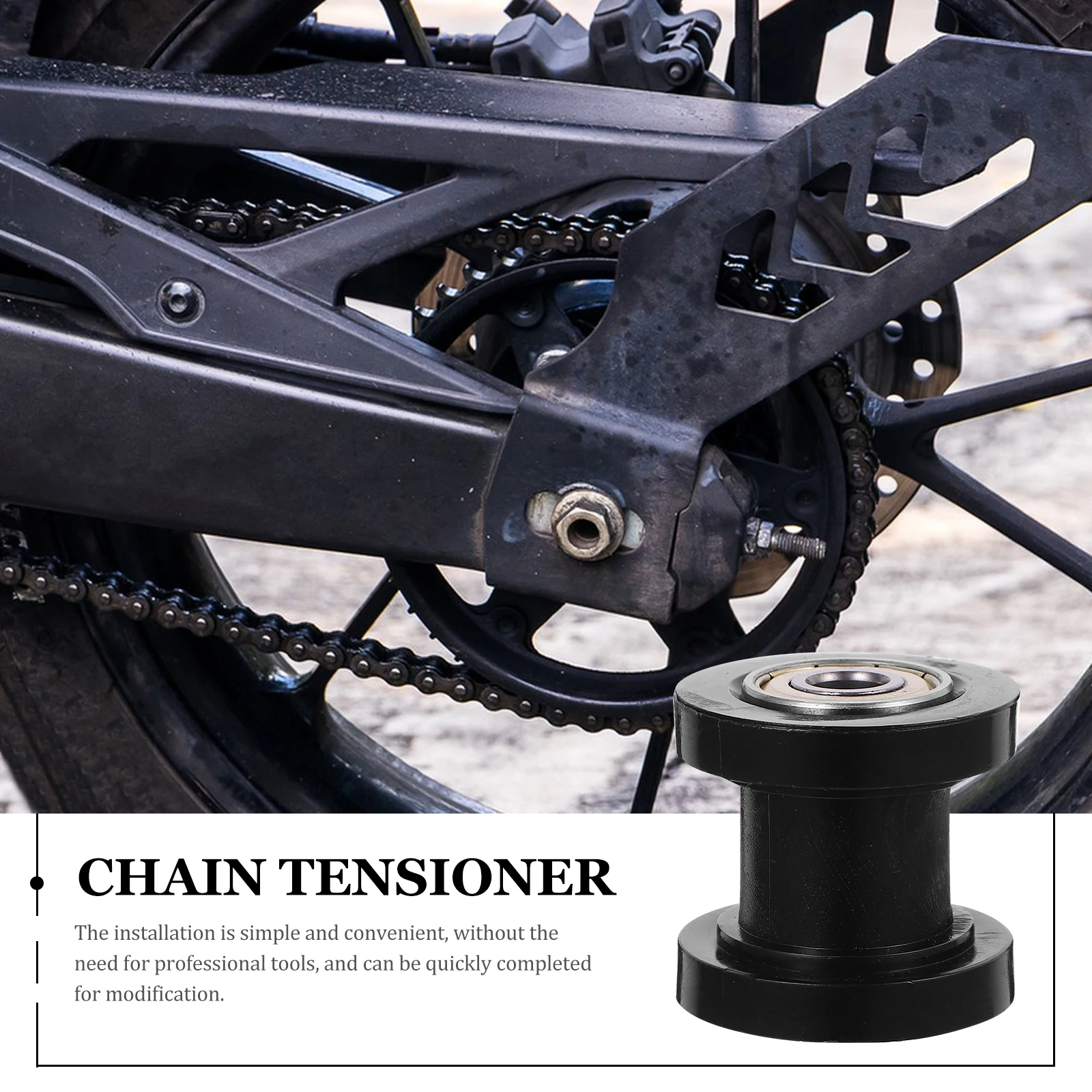

Tensioner Motorcycle Chain Roller Anti-Slip Wheel Guide Sprocket Chain Guide Roller Bearing Wheel For Atv Motorbike Engine Cover