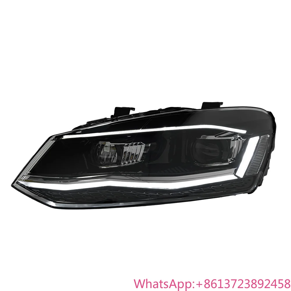 

Car Lights for VW Polo Headlight Projector Lens 2010-2017 Vento Dynamic Signal Head Lamp LED Headlights Drl Automotive Accessory