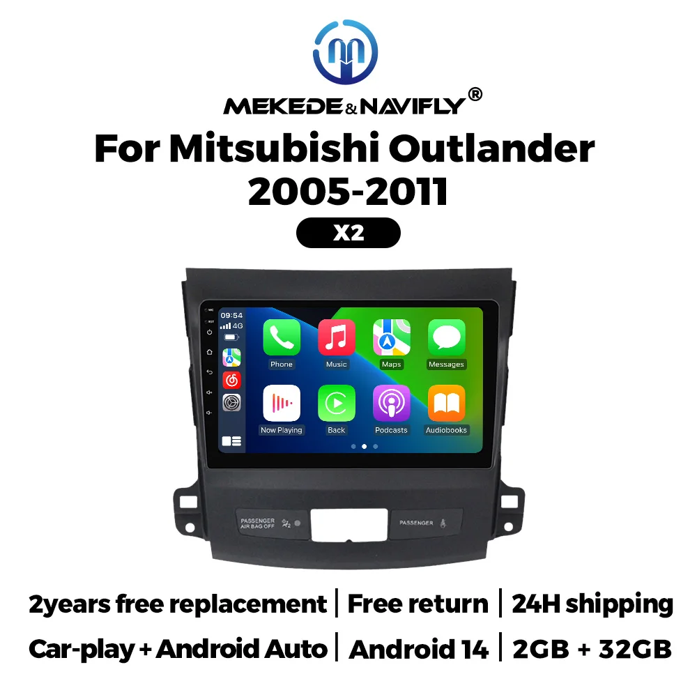

NaviFly Android Car Radio For Mitsubishi Outlander 2 CW0W 2005 - 2013 Citroen C-Crosser 1 2007 - 2013 Peugeot 4007 2007 - 2012
