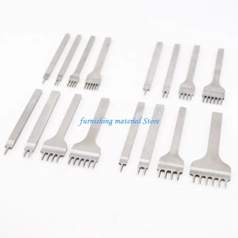 

Y5GD Professional Leather Punching With Ergonomic NonSlip Handle For Long Crafting 3mm,4mm,5mm Spacing Prong Option