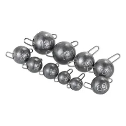 10pcs/lot Fishing Lead Head Sinker Jig Bullet Weights Lure Cheburashka lead Sinker For Soft Lure Fishing Accessories 2g-12g