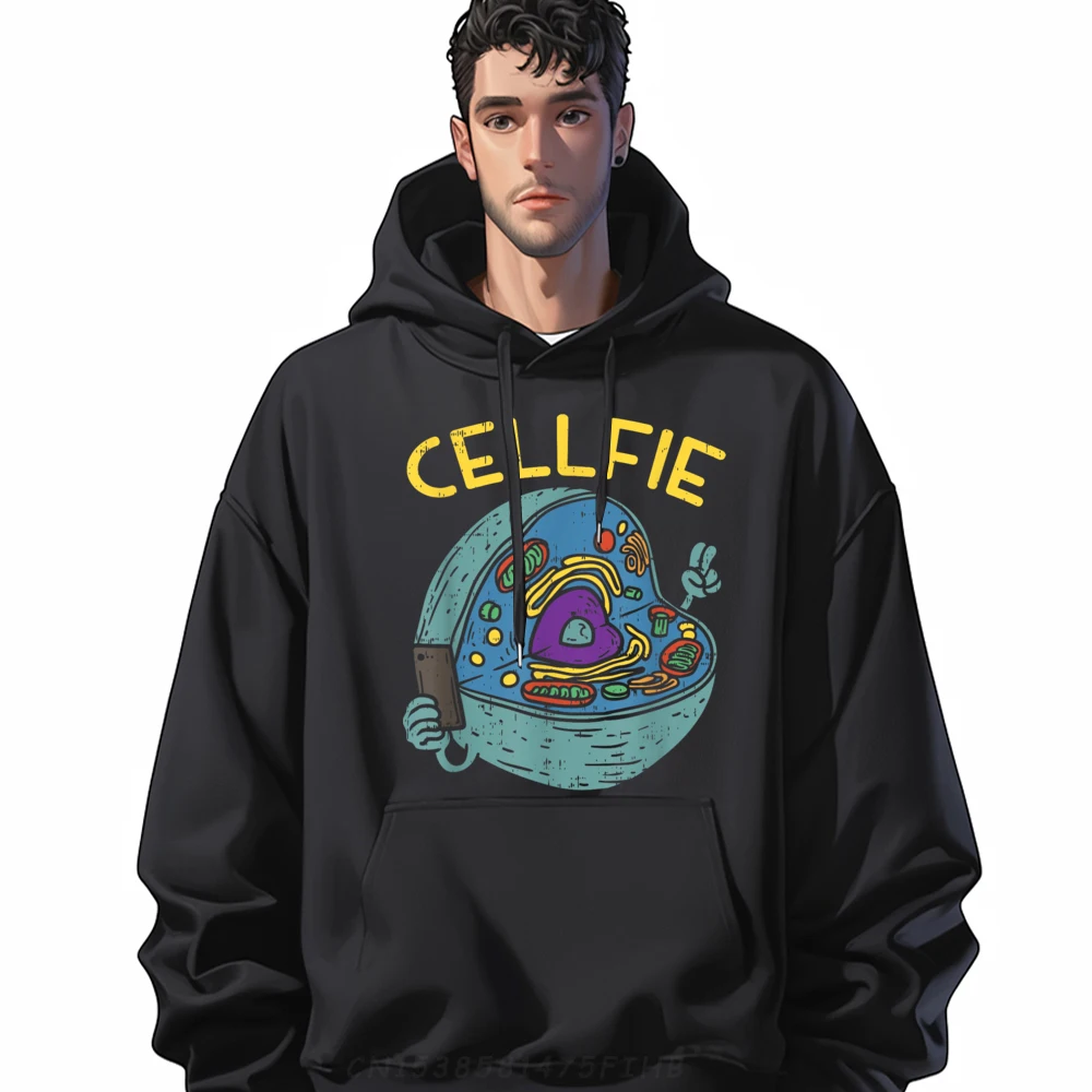 

Street Sweatshrt Graphic Round Neck Cell Fie Funny Science Biology Women's Hoodies Cool Long Sleeve Sweatshirts