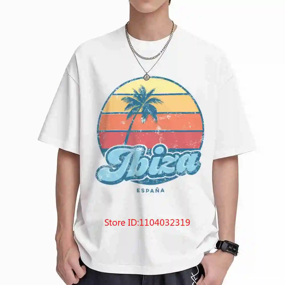 Vintage Ibiza Spain Classic 70s Retro Surfer Short Sleeve Tee 100% Cotton T-Shirt