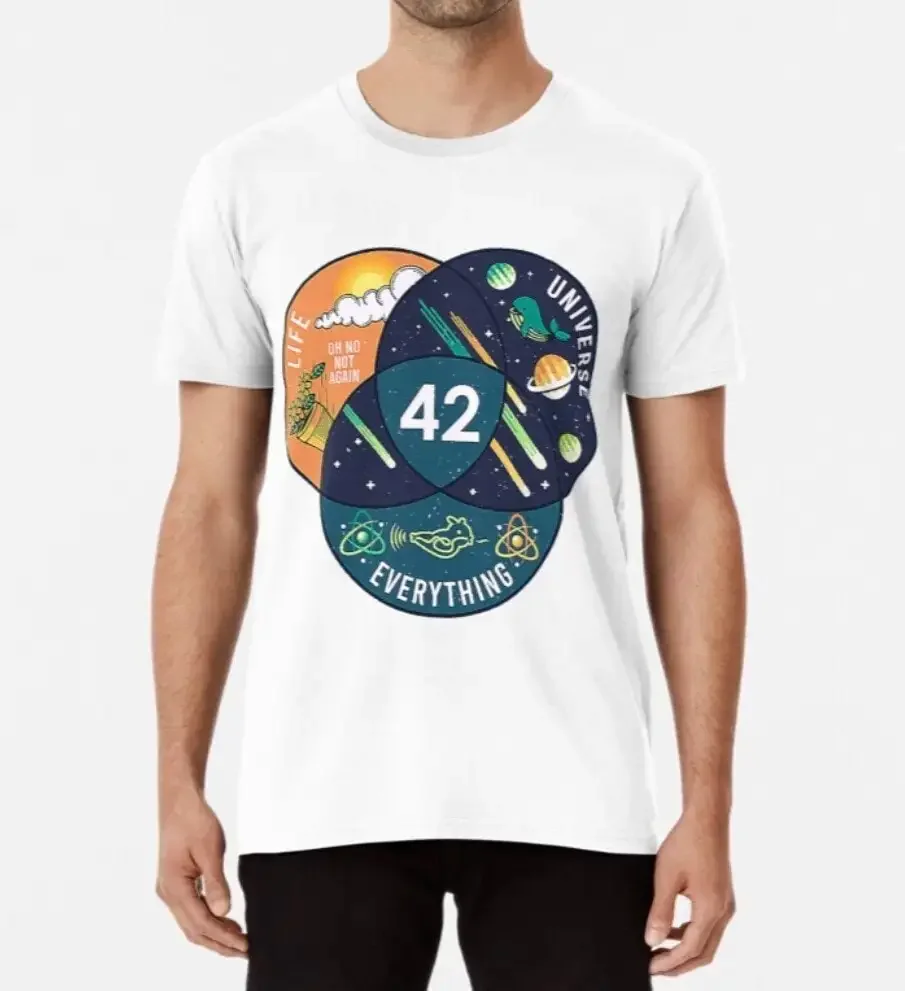 The Answer to the Ultimate Question of Life, the Universe, and Everything is 42 T Shirt Hitchhikers