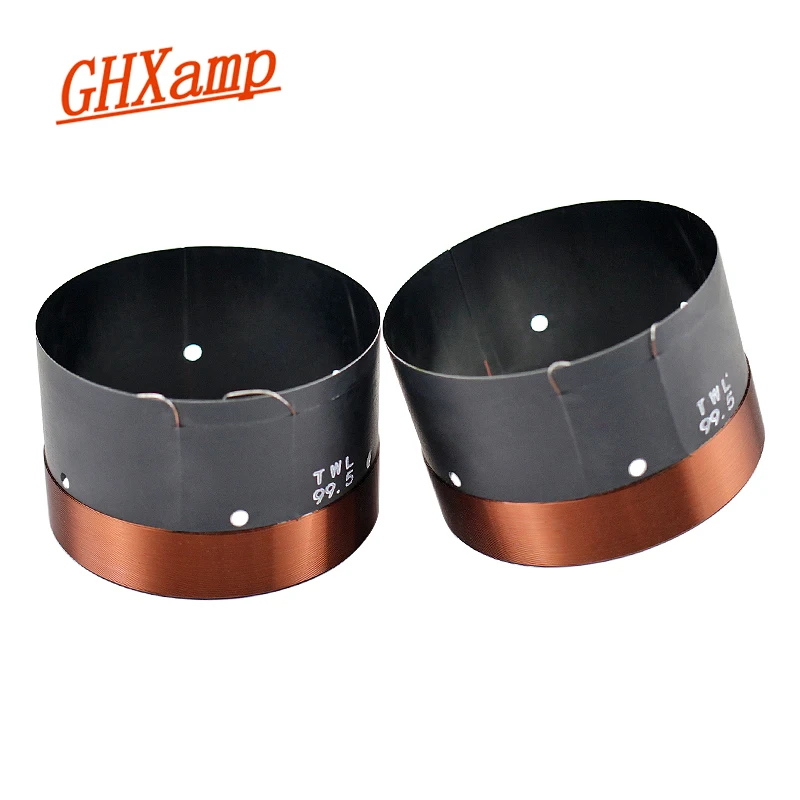 

GHXAMP 99.5MM Басовая звуковая катушка 100-жильная для НЧ-динамиков 8 Ом, высокомощная, BASV, 2-слойная, круглая, медный провод, для аудиооборудования, 2 шт.